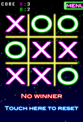 NeonTic Tac Toe - android_tablet4