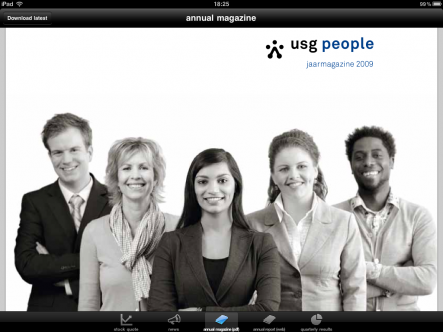USG People investor news - ipad2