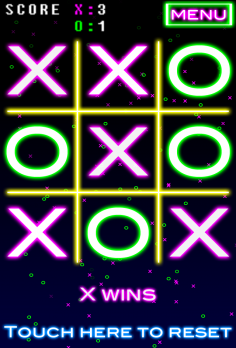 NeonTic Tac Toe - android_phone3
